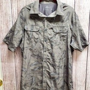 Croft & Barrow Men's Trout Pattern Active Shirt - Size M